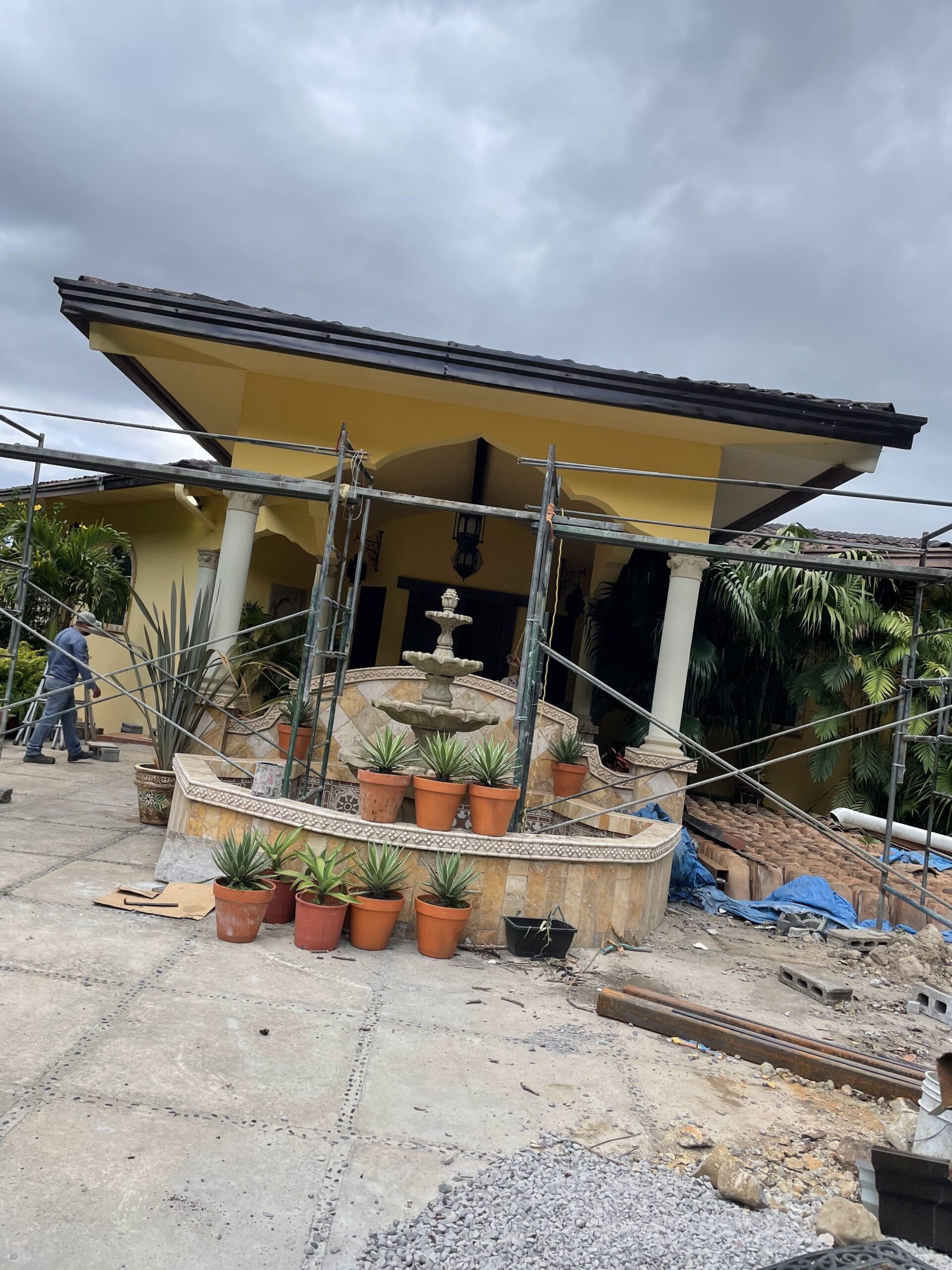 Obra de construcción en Boquete